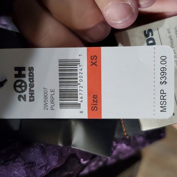 2OH purple marbled mid length button up blazer SHARP 💜 - Picture 8 of 11